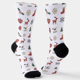 クリスマススノーフレーク ソックス