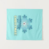 クリスマススノーフレーク タペストリー (正面(横))