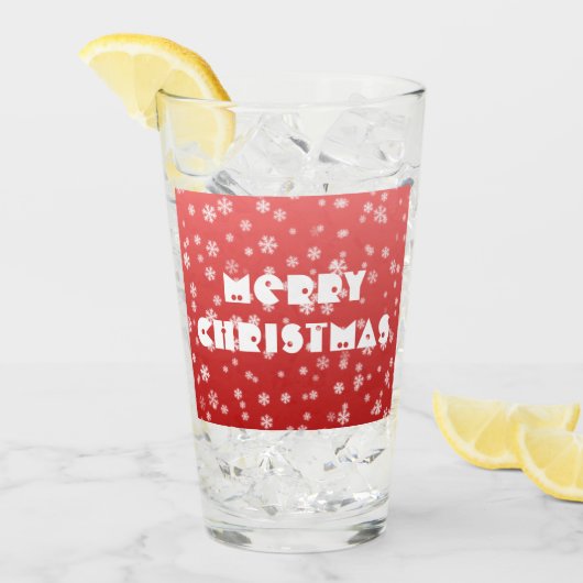 クリスマススノーフレーク タンブラーグラス (アイス正面)