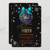 クリスマススノーフレーク・ダイヤモンド会社 招待状 (正面/裏面)