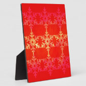 クリスマススノーフレーク・パターン フォトプラーク (側面)