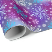 クリスマススノーフレーク・パターン ラッピングペーパー (ロールコーナー)