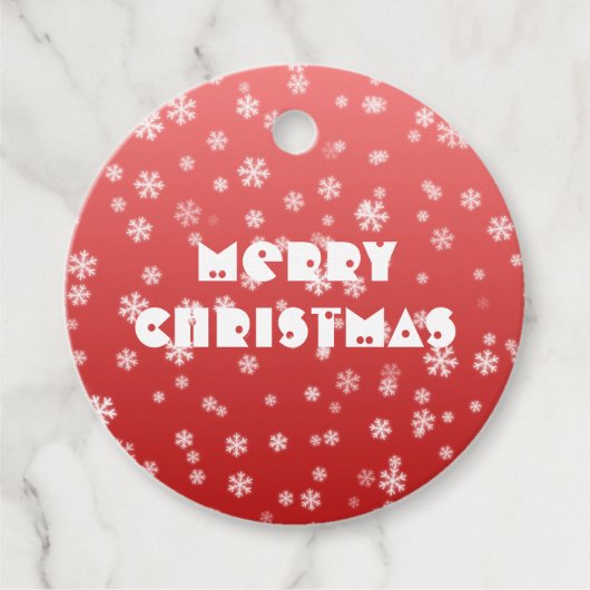 クリスマススノーフレーク フェイバータグ (正面)