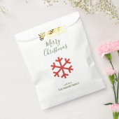 クリスマススノーフレーク フェイバーバッグ (封をした状態)