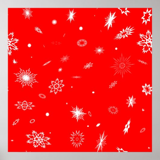 クリスマススノーフレーク・ポスター ポスター (正面)
