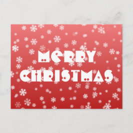 クリスマススノーフレーク ポストカード