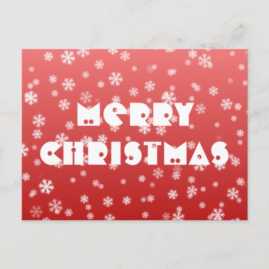 クリスマススノーフレーク ポストカード (正面)