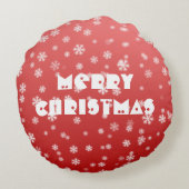 クリスマススノーフレーク ラウンドクッション (裏面)