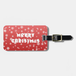 クリスマススノーフレーク ラゲッジタグ