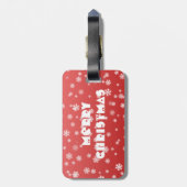 クリスマススノーフレーク ラゲッジタグ (裏面縦)