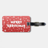 クリスマススノーフレーク ラゲッジタグ (裏面横)