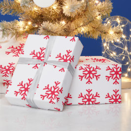クリスマススノーフレーク ラッピングペーパー