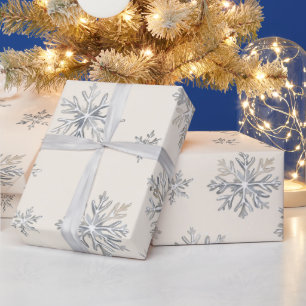 クリスマススノーフレーク ラッピングペーパー