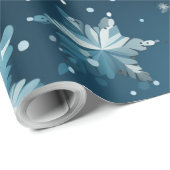 クリスマススノーフレーク ラッピングペーパー (ロールコーナー)