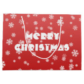 クリスマススノーフレーク ラージペーパーバッグ (裏面)