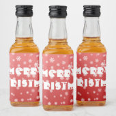 クリスマススノーフレーク リキュールボトルラベル (ボトル)