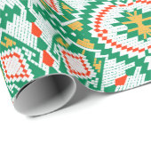 クリスマススノーフレーク(北欧スタイルrgw) ラッピングペーパー (ロールコーナー)
