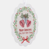 クリスマススノーフレーク、紙オーナメント オーナメントカード (右)