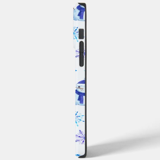 クリスマススノーフレーク、雪だるまとペンギン Case-Mate iPhoneケース (裏面 / 左)