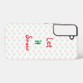 クリスマススノーフレーク SAMSUNG GALAXYケース (裏面横)