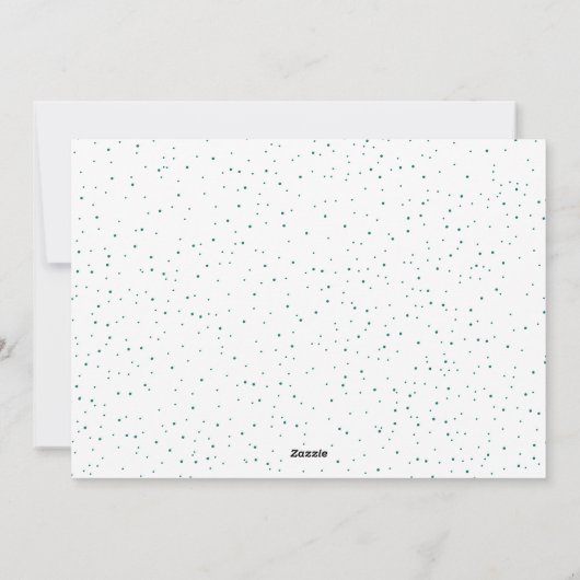 クリスマススノーフレークHappy Holidays写真 シーズンカード (裏面)