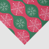 クリスマススノーフレークonヴィンテージグリーンレッドオーギー 薄葉紙 (詳細)