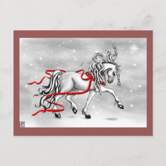 クリスマススノーベルデザイン シーズンポストカード