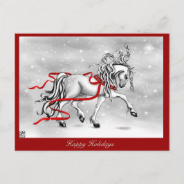 クリスマススノーベル シーズンポストカード