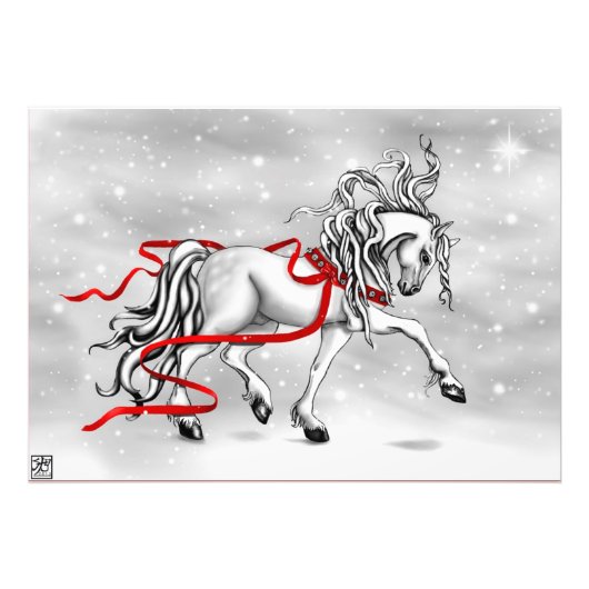 クリスマススノーベル フォトプリント            (正面)