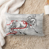 クリスマススノーベル ランバークッション (ブランケット)