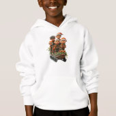 クリスマススノーボーイズフード付きスウェットシャツ (正面)