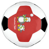 クリスマススノーボールペンギン サッカーボール (回転)