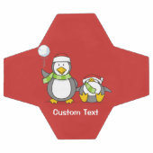クリスマススノーボールペンギン サッカーボール (フラット)