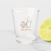 クリスマススノーボールペンギン ショットグラス (裏面)