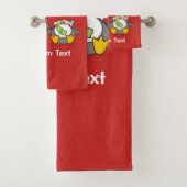 クリスマススノーボールペンギン バスタオルセット (インサイチュ)