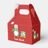 クリスマススノーボールペンギン フェイバーボックス (裏面サイド)