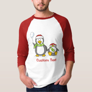 クリスマススノーボールペンギン Tシャツ