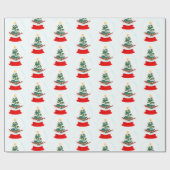 クリスマススノーボールラッピング紙 ラッピングペーパー (フラット)
