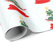 クリスマススノーボールラッピング紙 ラッピングペーパー (ロールコーナー)