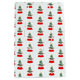 クリスマススノーボール ミディアムペーパーバッグ