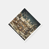 クリスマススノーマイナーストーリーブックワンダーランド スタンダードカクテルナプキン (角)