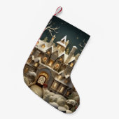 クリスマススノーマイナーストーリーブックワンダーランド スモールクリスマスストッキング (正面 (吊り時))