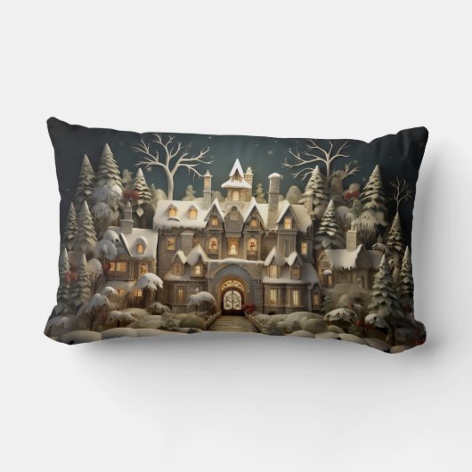 クリスマススノーマイナーストーリーブックワンダーランド ランバークッション (裏面)