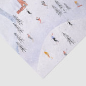 クリスマススノーマウンテンスキーヤーのためのゴースキー 薄葉紙 (詳細)