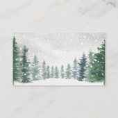 クリスマススノーマウンテン冬おむつラッフル エンクロージャーカード (裏面)