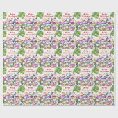 クリスマススノーマンズラッピング紙 ラッピングペーパー (フラット)