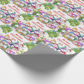 クリスマススノーマンズラッピング紙 ラッピングペーパー (角)