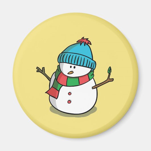 クリスマススノーマンマグネット マグネット (正面)
