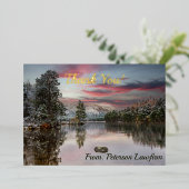 クリスマススノーランドスケープ 箔シーズンカード (立ち正面)