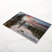 クリスマススノーランドスケープ 箔シーズンカード (回転した状態)